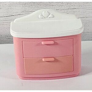 VINTAGE 1993 FISHER PRICE DREAM DOLLHOUSE PINK GIRLS BEDROOM DRESSER DRAWERS